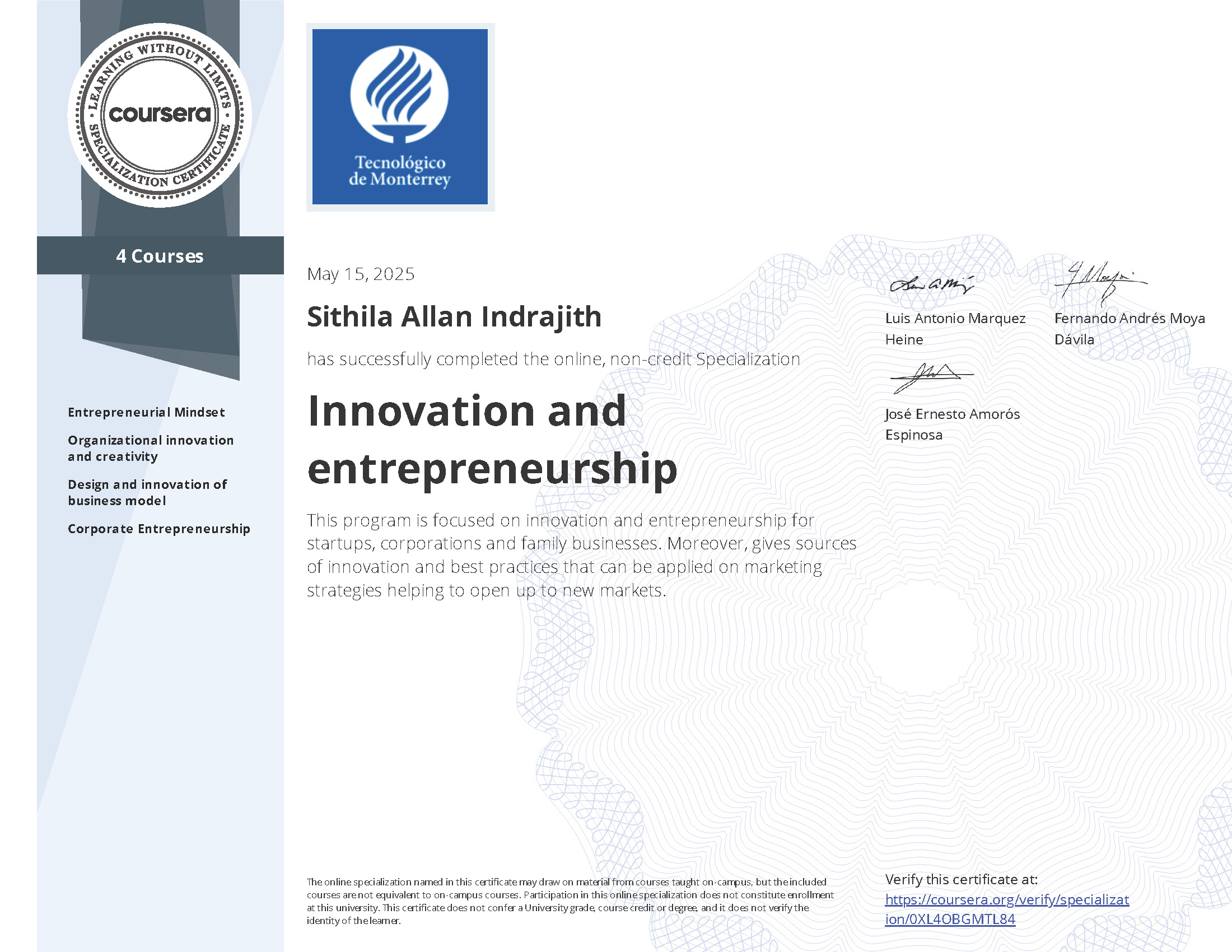 Innovation and entrepreneurship
